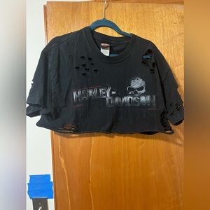 Harley Davidson Cropped Tshirt